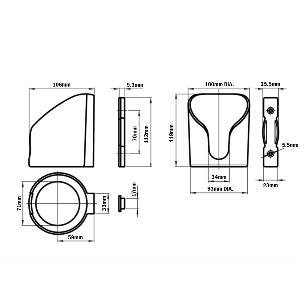 71-300-1 MODULAR SOLUTIONS PROFILE<BRE>TOOL HOLDER W/HARDWARE